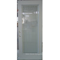 American arch glass insert decorative interior steel glass door slab